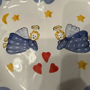 Mesa International Sweet Heart Angel Plate